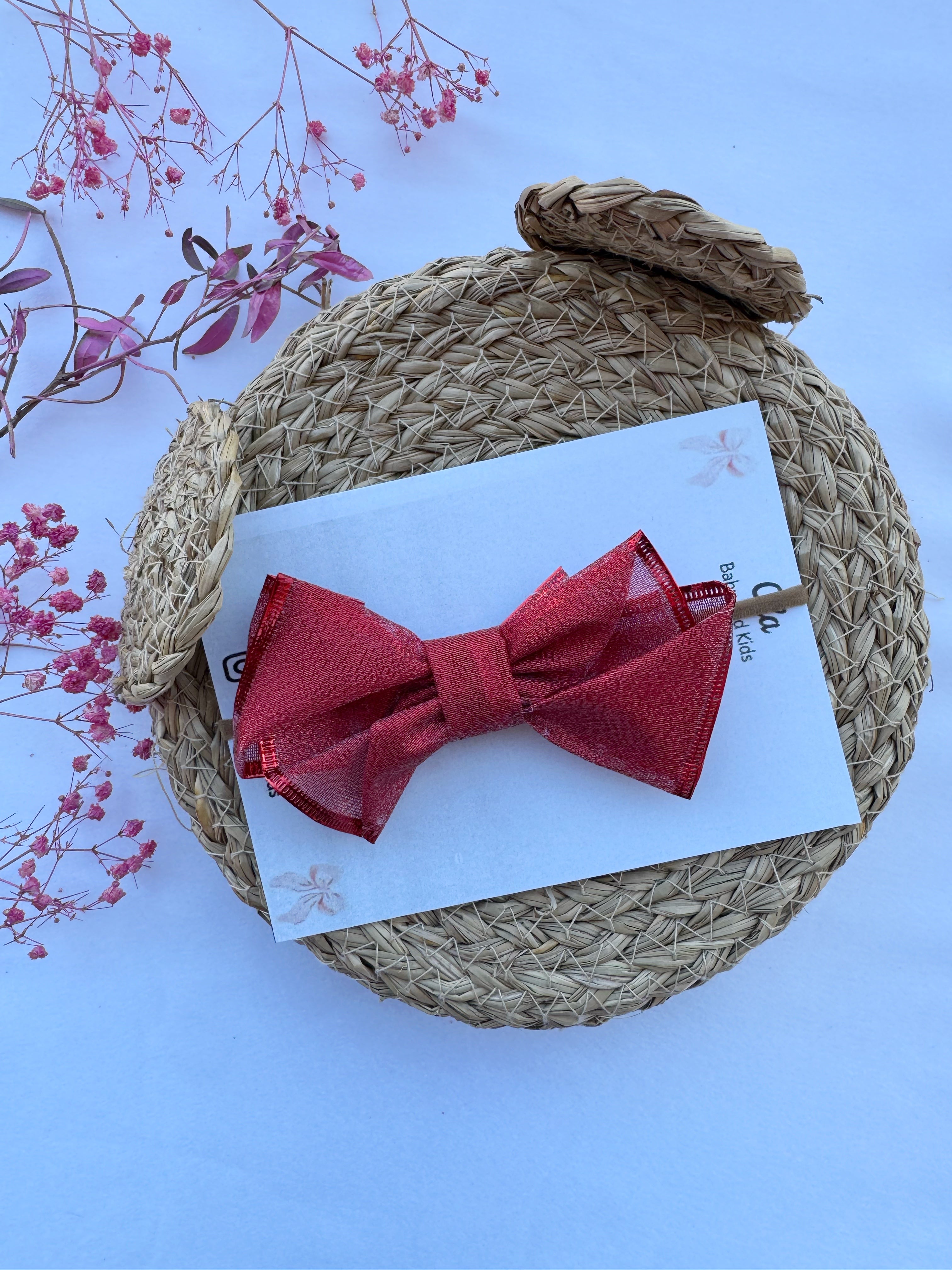 Red Tulle Headband