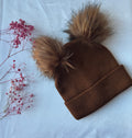 Brown PonPon Beanie